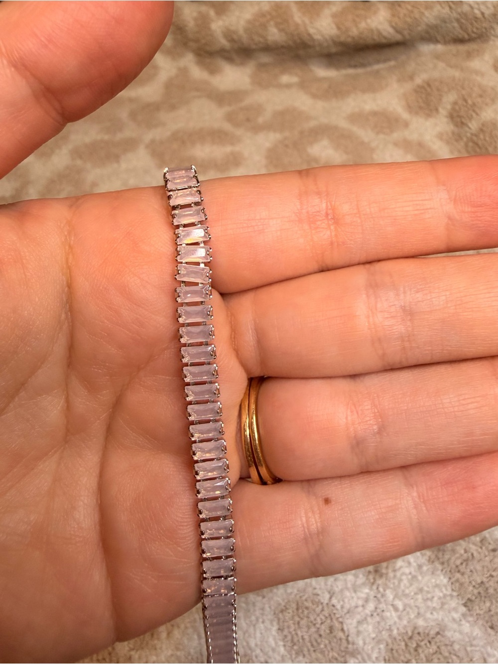 Baby Pink Tennis Bracelet